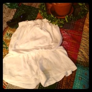 White terry cloth beach coverup